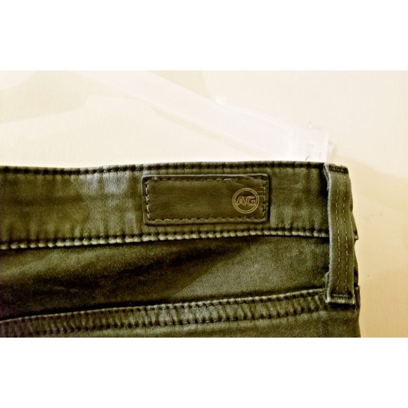 ADRIANO GOLDSCHMIED Black Leatherette Super Skinny Ankle Leggings Sz 28 Jeans - Picture 11 of 14